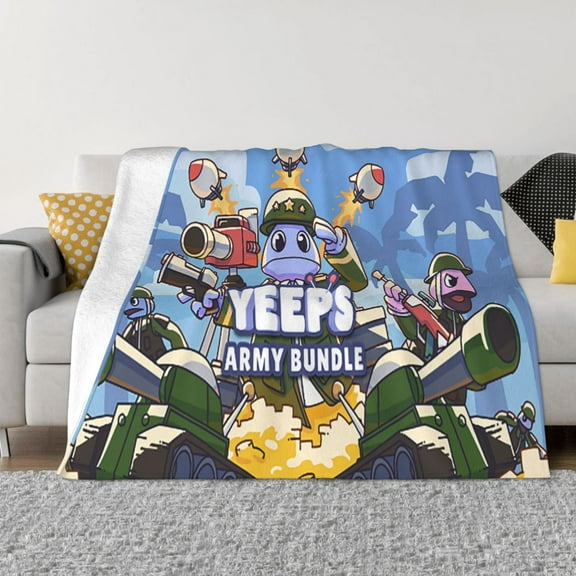 Yeeps Hide and Seek Ultra-Soft Micro Fleece Blanket Cozy Blanket Thick Warm Plush Throw Blanket Sofa Cushion