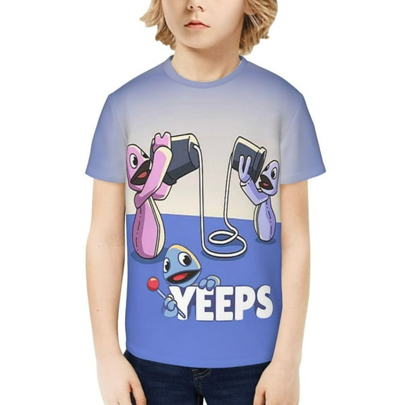 Yeeps Hide and Seek Youth T-shirt Graphic Short Sleeve Top Shirts Tees for Boys Girls
