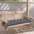thumbnail image 1 of Yeerswag 59" x 20" x 4" Dark Grey Bench Outdoor Seating Cushion, Waterproof, Machine Washable, 1 of 9