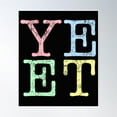 thumbnail image 1 of Yeet Poster Wall Art, Modern Wall Decor, 16x24 UNFRAMED, 1 of 3
