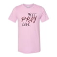 thumbnail image 1 of "Yeet Pray Love, Yeet Shirt, Unisex Fit, Sublimation, Soft Bella T, Funny Shirts, Yeet, Inspirational, Shirts With Sayings, Eat Pray Love Tee, Lilac, XL", 1 of 1