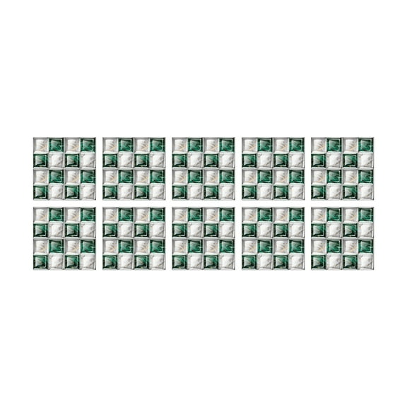 Yeetfub 10 Sheet Peel and Stick Backsplash Mosaic Waterproof Backsplash Tile for Kitchen Self Adhesive Peel and Stick Wall Tiles for Bathroom Kitchen Camper Shower Furniture 4"x4"