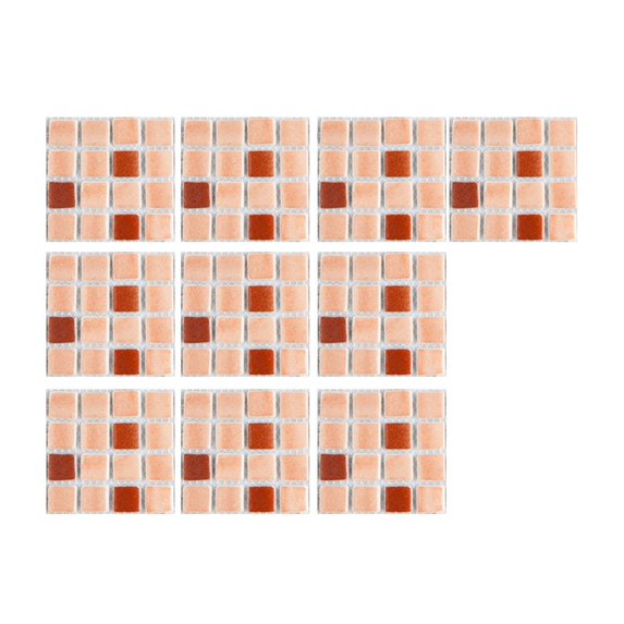 Yeetfub 10 Sheet Peel and Stick Backsplash Self Adhesive Tile Sticker Marble 3D Stick on Tiles Backsplash for Kitchen Peel and Stick Tile for Bathroom Kitchen Camper Shower Furniture 4"x4" Beige