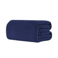 thumbnail image 1 of Yeetfub 2024 Summer Cooling Lightweight Navy Blue Soft Breathable Blanket, Queen, 1 of 4
