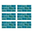 thumbnail image 1 of Yeetfub 6 Sheet Peel and Stick Backsplash Subway Tile for Kitchen 6"x12" Waterproof Backsplash Tile Peel and Stick Wall Tiles for Bathroom Kitchen Camper Shower Furniture Blue, 1 of 5