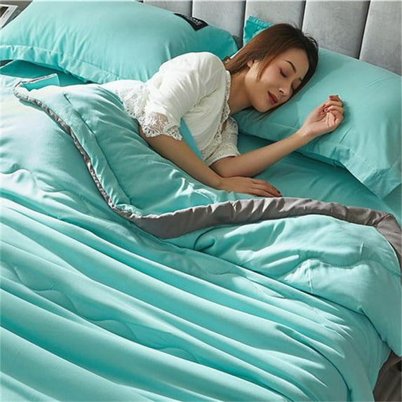 Yeetfub Cheap Cooling Comforter Double-Sided Cold Breathable Comforter for Hot Sleepers Cooling Blanket for Night Sweats Hot Sleepers Living Room Throw Blanket