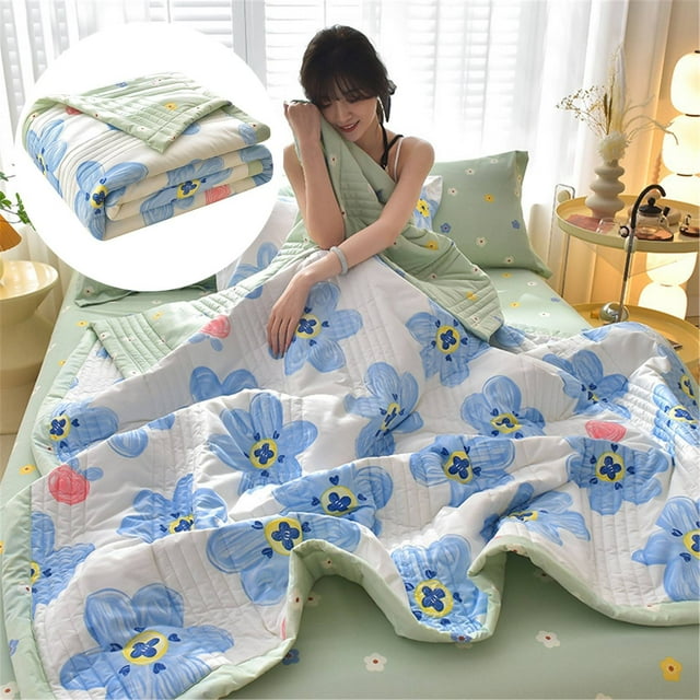 Yeetfub Cheap Summer Blanket Thin Lightweight Breathableats Cooling