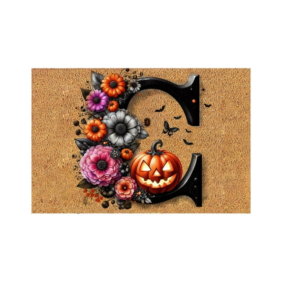 Yeetfub Clearance Sale 16x24IN Halloween Door Mats Funny Autumn Doormats Natural Coir Doormat with Non-Slip Backing for Home Entrance, Garage, Patio Porch Farmhouse