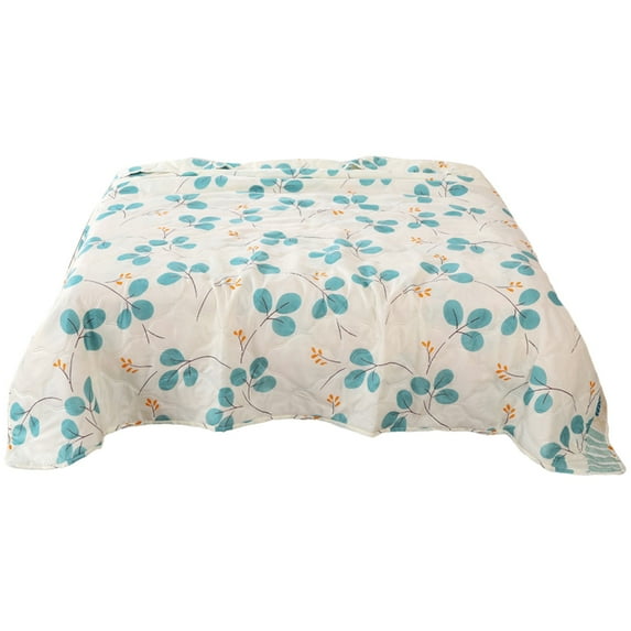 Yeetfub Clearance Summer Floral Cooling Blankets Cooling Comforter Cold Tech Fabric Soft Breathable Silk Smooth Lightweight Summer Comforter Queen Cooling Blanket for Night Sweats Hot Sleepers 40x60