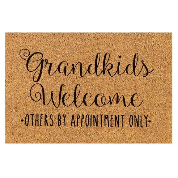 Yeetfub Clearance Welcome Mats for Front Door Outdoor Entry FuGrandkids Welcome (Others Tolerated) Doormat Rug Custom Door MatFront Door Outdoor Entrance Porch Mat With Slip Polyester Floor Mat
