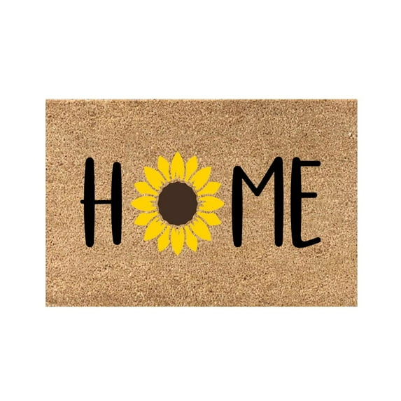 Yeetfub Coir Doormat Collection Outdoor Decor Summer Welcome Mat 16x24IN Waterproof