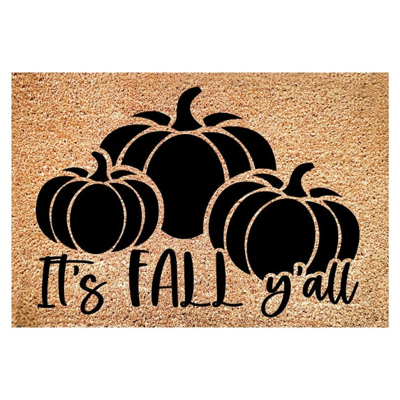 Yeetfub Door Mat Outside Entrance, Waterproof Outdoor Indoor Hello Welcome Doormat Happy Decorative Seasonal Fall Party Floor Mat For Home Indoor Outdoor 16 X24 Inch