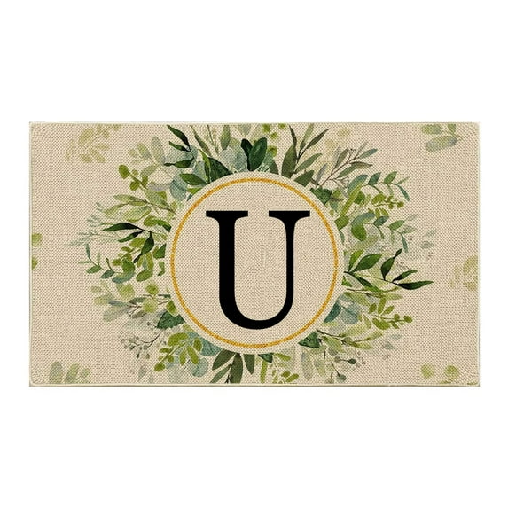 Yeetfub Door Mats Indoor Summer Outdoor Decor Welcome Mat for Front Door Monogram Door Mats Outdoor Porch Mats for Front Door Outside Sales Front Door Mats for Garden Yard Patio Porch 16x24IN