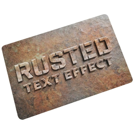 Yeetfub Door Mats Outdoor Summer Outdoor Decor Welcome Mat Outdoor Rusted Text Effect Low Profile Indoor Door Mats for Entryway Prime Entrance Mat for Outside Inside Entry Entryway 16" x 24"