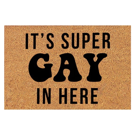 Clearance Colorful Gay Letter Doormats Funny Door Mats Outdoor Welcome Doormats Entrance Rug Farmhouse Decor Home Kitchen Floor Summer Door Mats Washable Low-Profile Inside Entry Doormats for Entryway