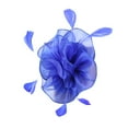 thumbnail image 1 of Yeetfub Fascinators Hat 1920s Accessories for Women Hat for Women Wedding Flower Cocktail Mesh Feathers Hair Clip Tea Party Headband ky Derby Hats Wedding Hats for Women,Blue, 1 of 4