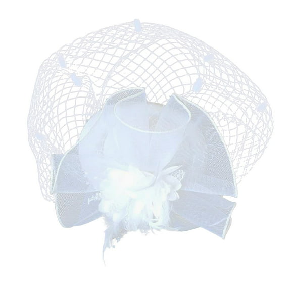 Yeetfub Fascinators Hat 1920s Headpiece for Women Hats for Women Fascinators Womens Pillbox Flower Hat for Tea Party Cocktail Ball Wedding Church ky Derby Hats Wedding Hats for Women,White