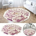 thumbnail image 1 of Yeetfub Flowers Mat Machine Washable Modern Solid Design Non-Slip Rubberback Outdoor Rug Hand-Woven Cotton Washable Rug Ideal for Hallway, Living Room, Bedroom, Kitchen and Laundry Room 24x24IN, 1 of 6