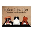 thumbnail image 1 of Front Doormat Indoor Door Mat Outdoor Front Door Mat Outdoor Entrance Funny Cute Door Mats Dog Welcome Pet Doormats Welcome Rug Indoor Outdoor Mats for Entryway 16x24IN, 1 of 9