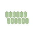 thumbnail image 1 of Yeetfub Hexagon Peel and Stick Backsplash 12-Sheet Self Adhesive Kitchen Backsplash Stick on Tiles Waterproof Wall Tiles Decorative for Bathroom Shower Furniture Camper Car Green 4"x8", 1 of 7