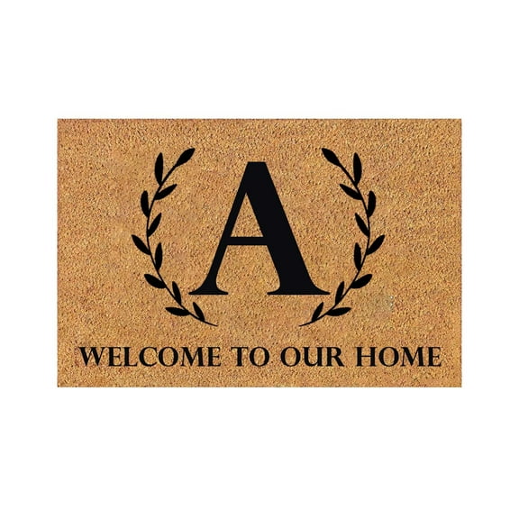 Yeetfub Natural Coir Doormat with Non-Slip Backing Funny Welcome Doormat 26 Letter Floor Mat Entryway Front Porch Rugs Door Mat Indoor Entrance&nbsp;Funny Doormat Outdoor Entrance 16x24IN