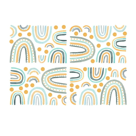 Yeetfub Peel And Stick Backsplash Clearance PVC Stickers Stickers Removable DIY Wall Decorative Rainbow Dot Home Decor