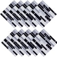 thumbnail image 1 of Yeetfub Peel and Stick Backsplash 10 Sheet Black White and Grey Subway Wall Tiles Waterproof Back Splashes Backsplash Tile for Kitchen Wall Peel and Stick Backsplash Tile for Bathroom Fireplace 4"x4", 1 of 6