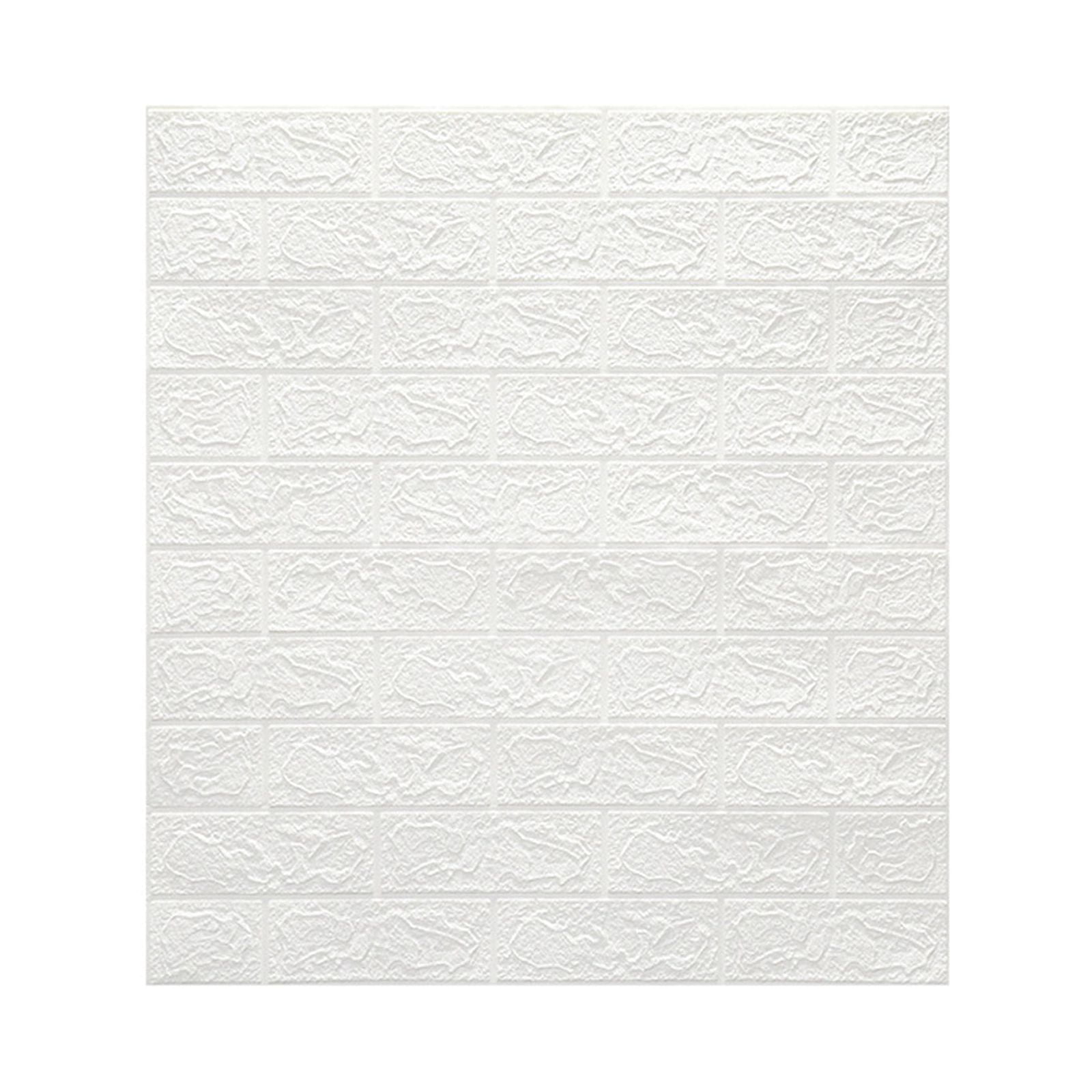 Yeetfub Renter Friendly Tile Peel And Stick Clearance Solid Color 3d Stereo Foam Wall Stickers Interior Decoration Background Wall Self-Adhesive Waterproof Stickers(5PC)