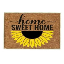 Yeetfub Sunflowers Design Polyester Outdoor Doormat, 1.33' x 2.0', Non-slip