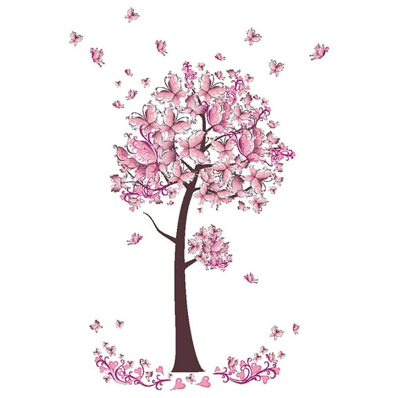 Yeetfub Thick Peel And Stick Backsplash Clearance Pink Wall Stickers Removable DIY Background Wall Decal Vinyl Wallpaper Decor For Living Room Bedroom Kids Room