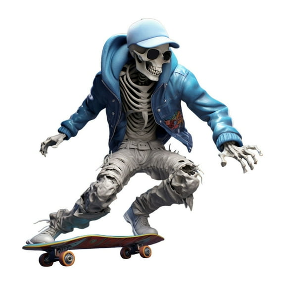 Yeetfub Warehouse Cool Skeleton Figurines Halloween Halloween Table Decor Indoor Halloween Decoration Table Centerpieces Standing Tabletop Decoration for Home Farmhouse Holiday Indoor, Rustic