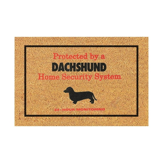 Yeetfub Welcome Mats for Front Door Outdoor Entry Funny Dogs are the 24-hour system of this home, with text, pattern, and printed floor mats Durable Soft Entry Doormats for Entryway