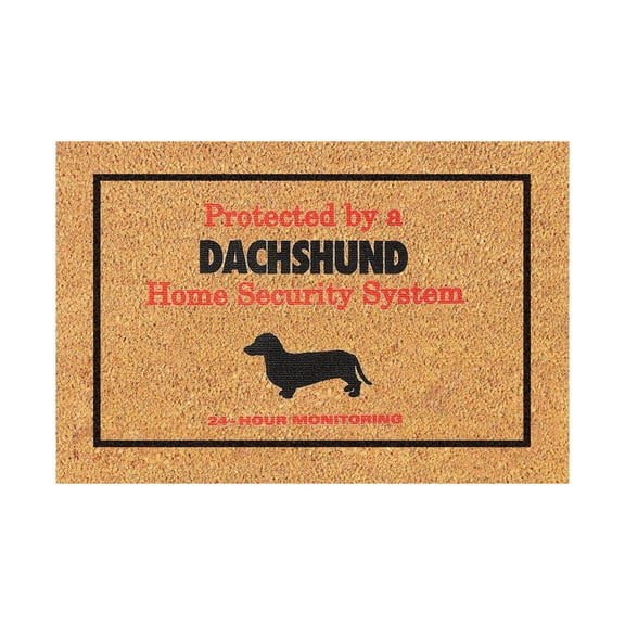 Yeetfub Welcome Mats for Front Door Outdoor Entry Funny Dogs are the 24-hour system of this home, with text, pattern, and printed floor mats Durable Soft Entry Doormats for Entryway