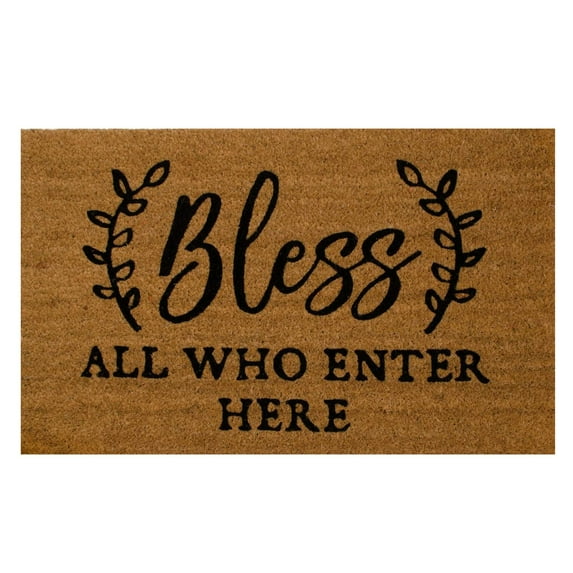 Yeetfub Welcome Mats for Front Door Outdoor Entry With Sayings Farm-house Coir Welcome Mat For The Front Door Decor Carpet Heavy Duty Durable Front Welcome matt for Outside