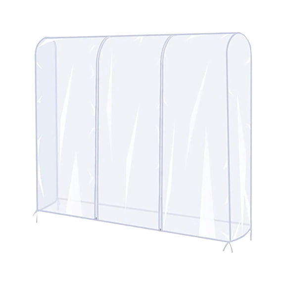 Yeetufb Clearance Plastic Shoe Boxes With Lids PVC Clear Clothes Garment Rack Cover Organizer For Storage Suit Dress Coat Jacket 70x20x60in Baseball Hat Storage Organizer