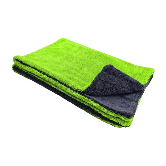 YeewayVeh 28"x36" Car Drying Towel, Quick Absorbents, 1400 GSM Double Sided Microfiber Towels for Car Washing, Green