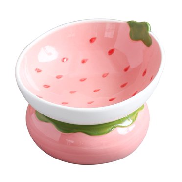 Raised Ceramic Cat Bowls Set (3 Bowls) With Tilted Stand – Anti-Vomiting & Easy Clean