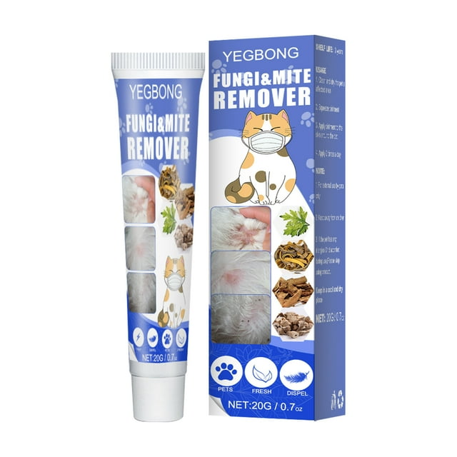 Yegbong Pet Mite Removal Cream Pet Dog Skin Itchy Cat Fungus Removal Mite Cat Ringworm Topical