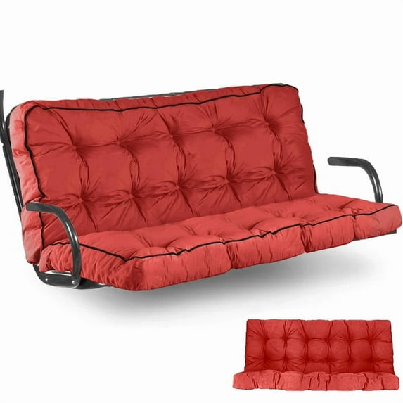 Yehotty Assorted Red Swing Cushions Outdoor Seating, Waterproof and Thicken