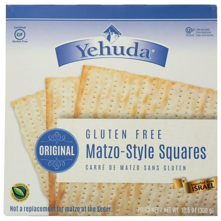 Yehuda Gluten Free Matzo Style Square Crackers, 10.5 oz