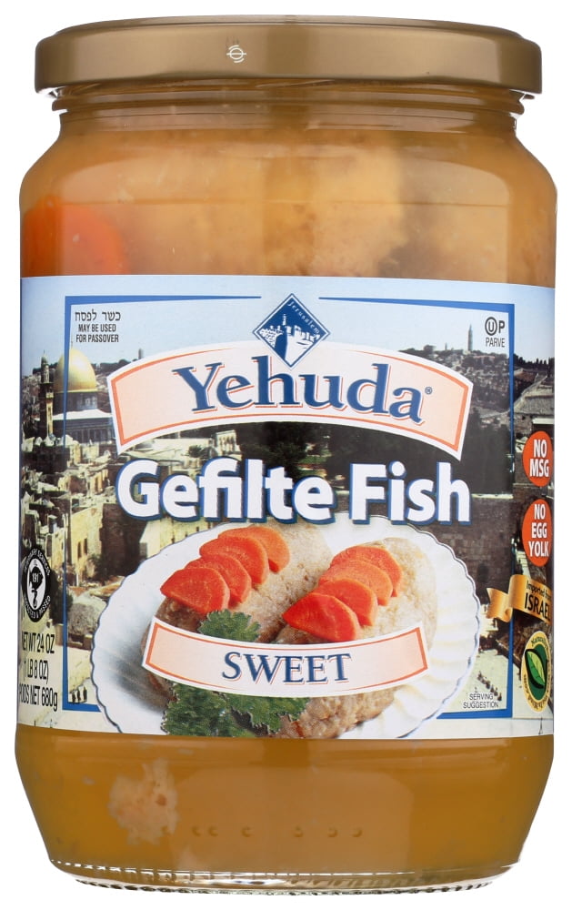 Yehuda Sweet Gefilte Fish, 24 oz Jar