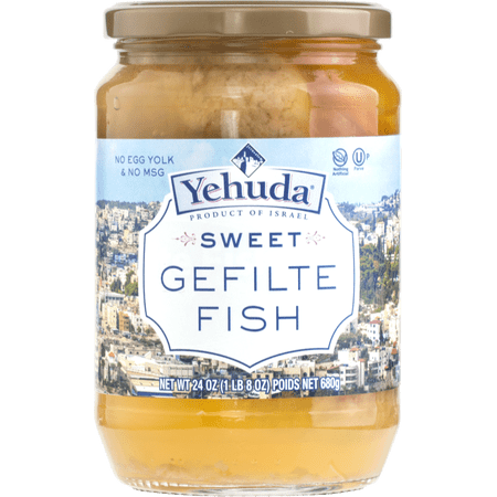 Yehuda Sweet Style Gefilte Fish 24 oz (Pack of 6)-Jarred