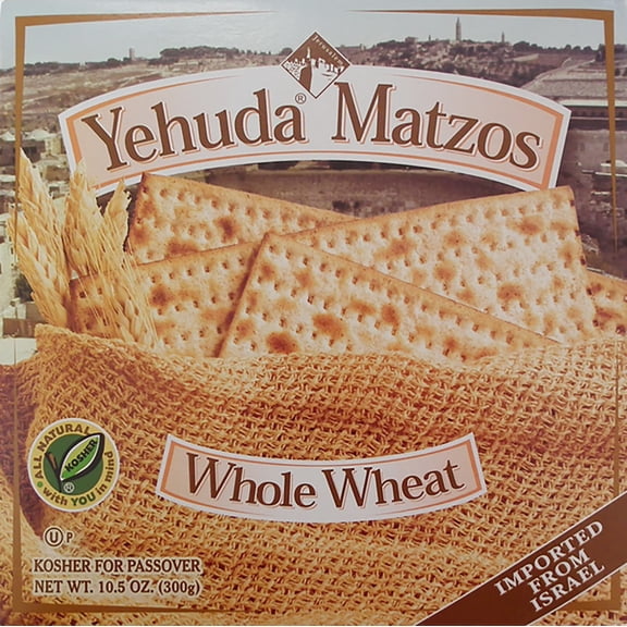 Yehuda Whole Wheat Matzo Crackers 10.5 oz Box