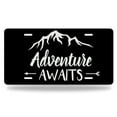 thumbnail image 1 of Yehwow Adventure Awaits Mountain Arrows Metal Car Plate Aluminum License Plate, 1 of 6