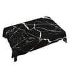 Yehwow Black Marble Rectangle Tablecloth 52x70 Inch Table Cover for Kitchen Dining Party Picnic Decor