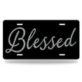thumbnail image 1 of Yehwow Blessed Glitter Metal Car Plate Aluminum License Plate, 1 of 6