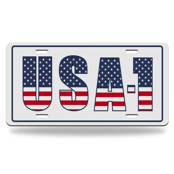 Yehwow Chevrolet USA-1 Metal Car Plate Aluminum License Plate