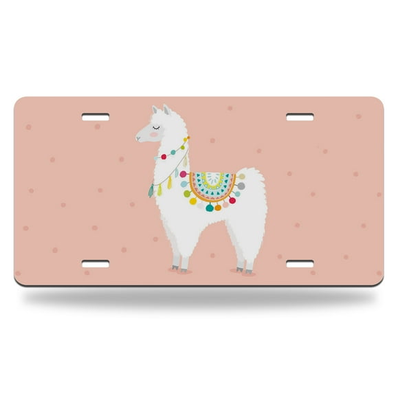 Yehwow Hummingbird Flowers Metal Car Plate Decorative Aluminum License Plate Tag Sign