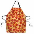 thumbnail image 1 of Yehwow Pizza Pepperoni Bib Apron For Kitchen BBQ Gardening With Adjustable Neck Strap 27x31 Inch, 1 of 4