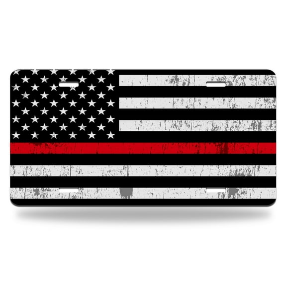 Yehwow Retro Vintage USA Flg Metal Car Plate Decorative Aluminum License Plate Tag Sign